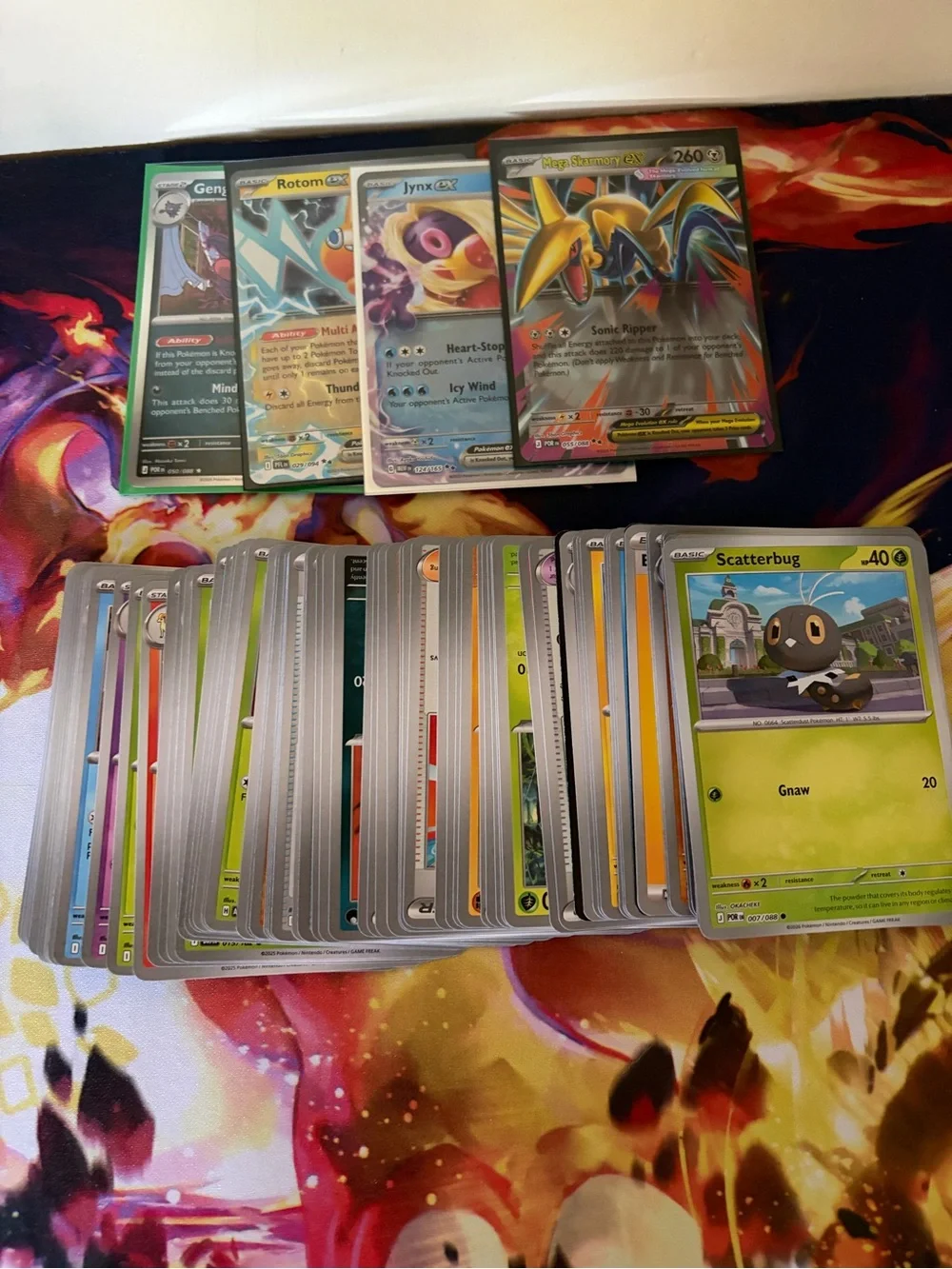Pokemon EX Holo Card Lot - Gold, Purple, Blue, Orange